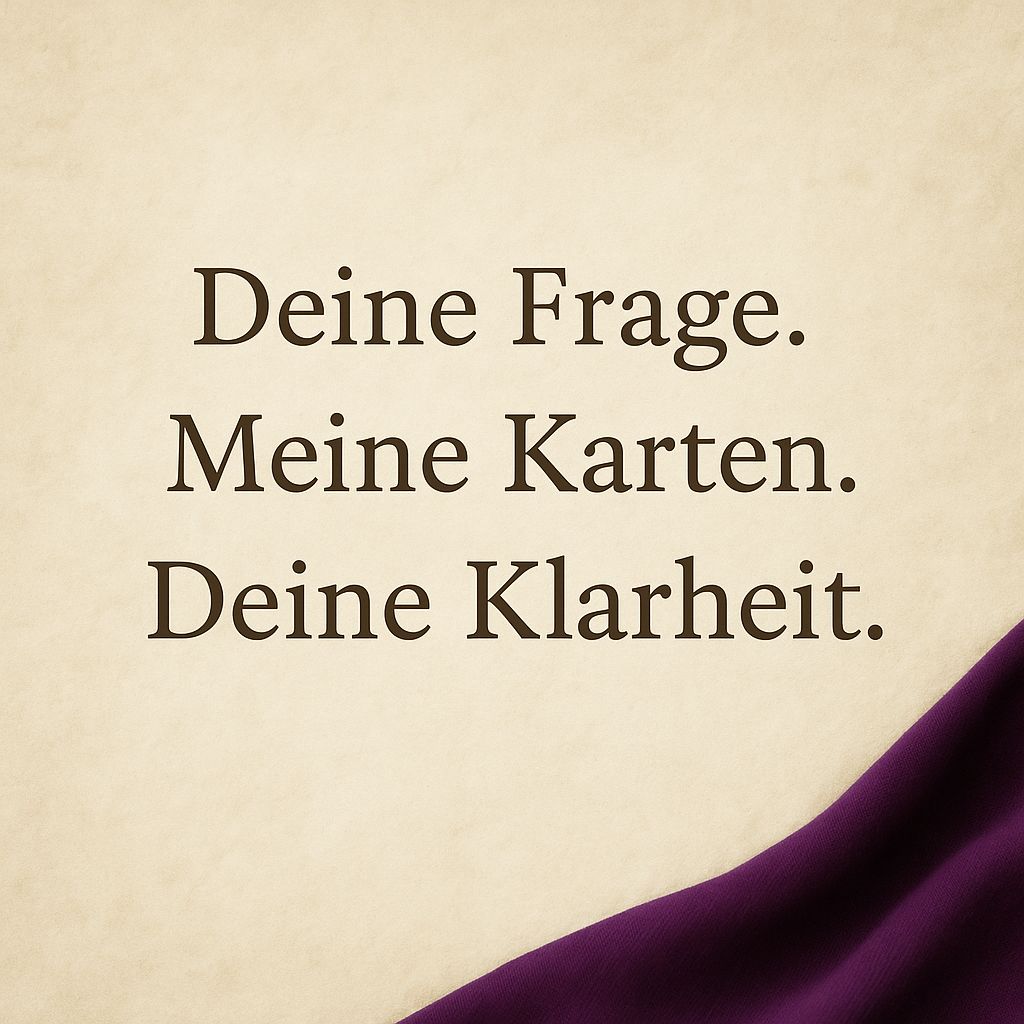 Kartenlegen online – Frage-Reading (kleines Tableau, präzise Antwort)